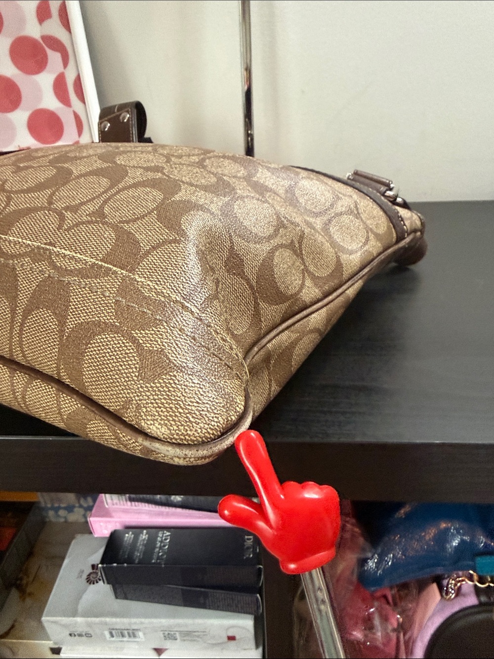 Coach Signature Stripe Canvas Crossbody Bag - Picture 8 of 15